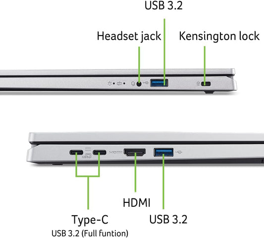 Acer Aspire Go 15 AI Ready Laptop | 15.6" FHD (1920 x 1080) IPS Display | Intel Core i7-13620H | Intel UHD Graphics | 16GB DDR5 | 512GB PCIe Gen4 SSD | Wi-Fi 6 | Windows 11 Home | AG15-71P-794K