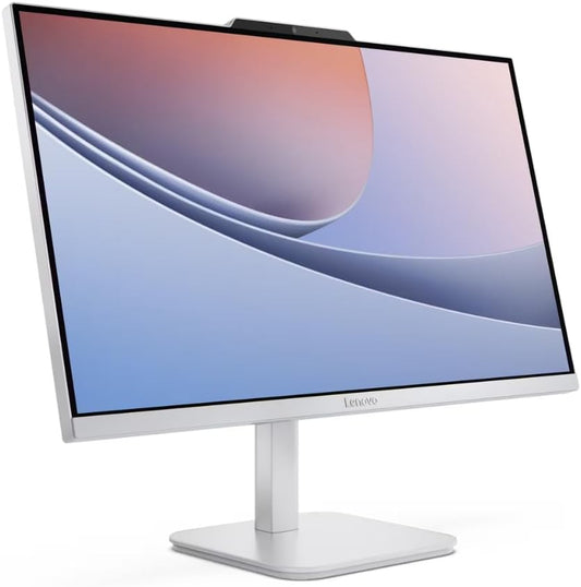 Lenovo (Upgraded) AIO A100 All-in-One Desktop – 23.8″ FHD IPS Display, Intel N100 (i3 Alternative), 16GB DDR4, 512GB SSD, Wi-Fi 6, Windows 11 Pro, Wired Keyboard & Mouse, (Cloud Grey)