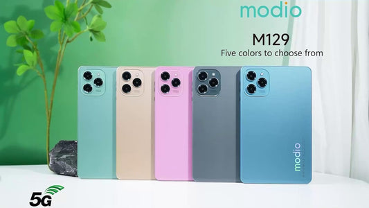 M129 5G Android Tablet, 8 Inch Display, 8GB RAM, 512GB ROM, Dual SIM, WiFi, Bluetooth, Front & Rear Camera, Black – Kids & Adults Learning Tablet - Blue (Pink)