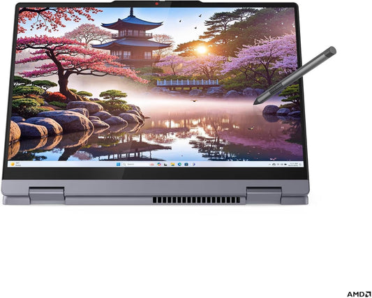 Lenovo IdeaPad 5 2-in-1 with AMD Ryzen AI 7 350 Processor, 14” WUXGA IPS Touchscreen Display, 16GB LPDDR5X Memory, 512GB Storage, Digital Pen, Wi-Fi 7, FHD IR Hybrid Camera, and Win 11 Home