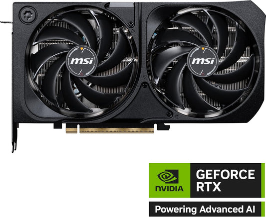 MSI Gaming RTX 5070 12G Shadow 2X OC Graphics Card (12GB GDDR7, 192-bit, Extreme Performance: 2557 MHz, DisplayPort x3 2.1a, HDMI 2.1b, NVIDIA Blackwell Architecture)