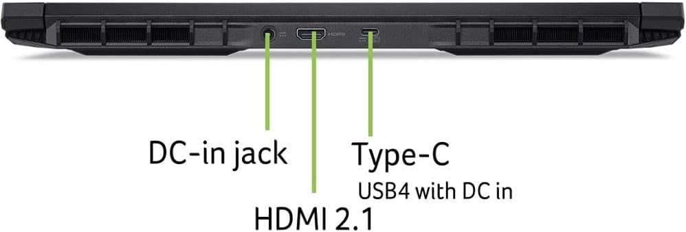 acer Nitro V 16 AI WUXGA (1920 x 1200) IPS 180Hz Gaming Laptop AI PC, AMD Ryzen 5 240 Processor, NVIDIA GeForce RTX 5050 8GB GDDR7 VRAM, 16GB RAM, 512GB SSD, Obsidian Black