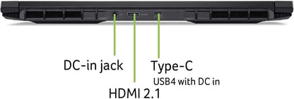 acer Nitro V 16 AI WUXGA (1920 x 1200) IPS 180Hz Gaming Laptop AI PC, AMD Ryzen 5 240 Processor, NVIDIA GeForce RTX 5050 8GB GDDR7 VRAM, 16GB RAM, 512GB SSD, Obsidian Black