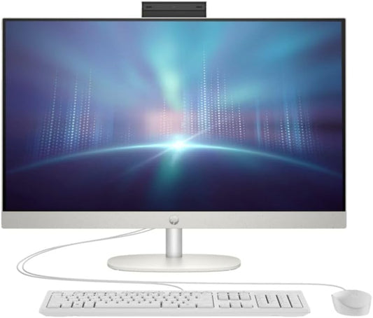 HP (Upgraded) All-in-One 27-inch Desktop, 13th Generation Intel Core i7-1355U processor|16GB DDR4 RAM|1TB M.2 SSD|Intel Iris Xᵉ Graphics| Windows 11 Pro - Shell white