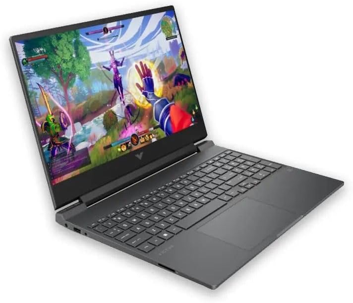 HP Victus 15 Gaming Laptop (15.6" FHD 144Hz, NVIDIA RTX 4050 6GB, AMD Ryzen 7 7445HS,16GB DDR5 RAM, 1TB SSD, 6-Core (> Intel i7-13700H)), Backlit KB, Ethernet, Webcam, Wi-Fi 6, Win 11 Home, Silver