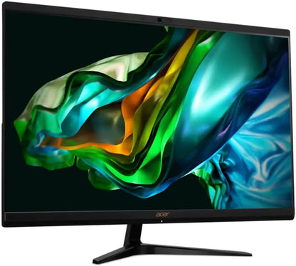 Acer Aspire C27-1800 All-in-One Desktop – 13th Gen Intel® Core™ i7-1355U, 16GB RAM, 1TB SSD, 27" FHD 120Hz Display, Wireless Keyboard & Mouse, Windows 11 Pro, English, 1 Year Warranty (Black)