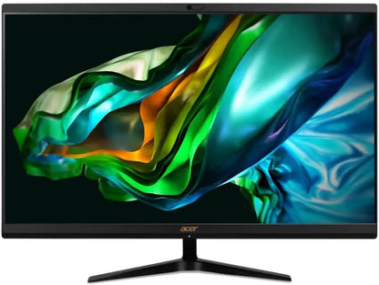 Acer Aspire C27-1800 All-in-One Desktop – 13th Gen Intel® Core™ i7-1355U, 16GB RAM, 1TB SSD, 27" FHD 120Hz Display, Wireless Keyboard & Mouse, Windows 11 Pro, English, 1 Year Warranty (Black)