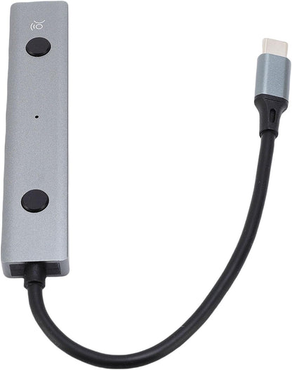 AI Laptop Docking Station, USB C Hub with 3 USB 2.0 Port, Voice Control with AI Tool, Voice Translation, for Laptops Desktops Tablets