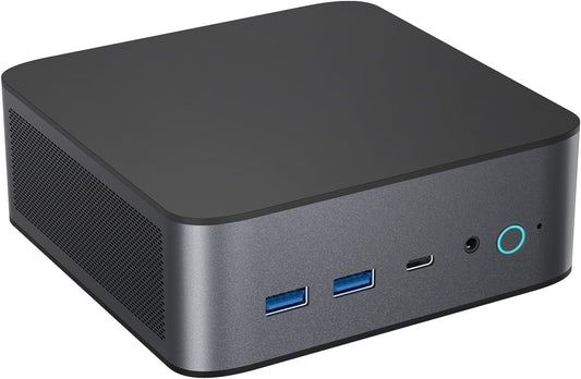 H90 Mini PC Desktop Computer with Intel® Core™ i7 Processors 11390H Processor 16G DDR4 Dual Channel 512GB SSD Storage 4 Cores 8 Threads Up to 5.0 GHz Support Tre Screen DP 8K 4K Resolution DOOMUN