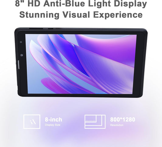 C idea 8 inch Android 12 Tablets,8GB RAM+256GB ROM(64GB TF),5.0 MP + 8.0 MP Dual Camera,HD Touchscreen Tablets With SIM Card Slot(Black), CM835