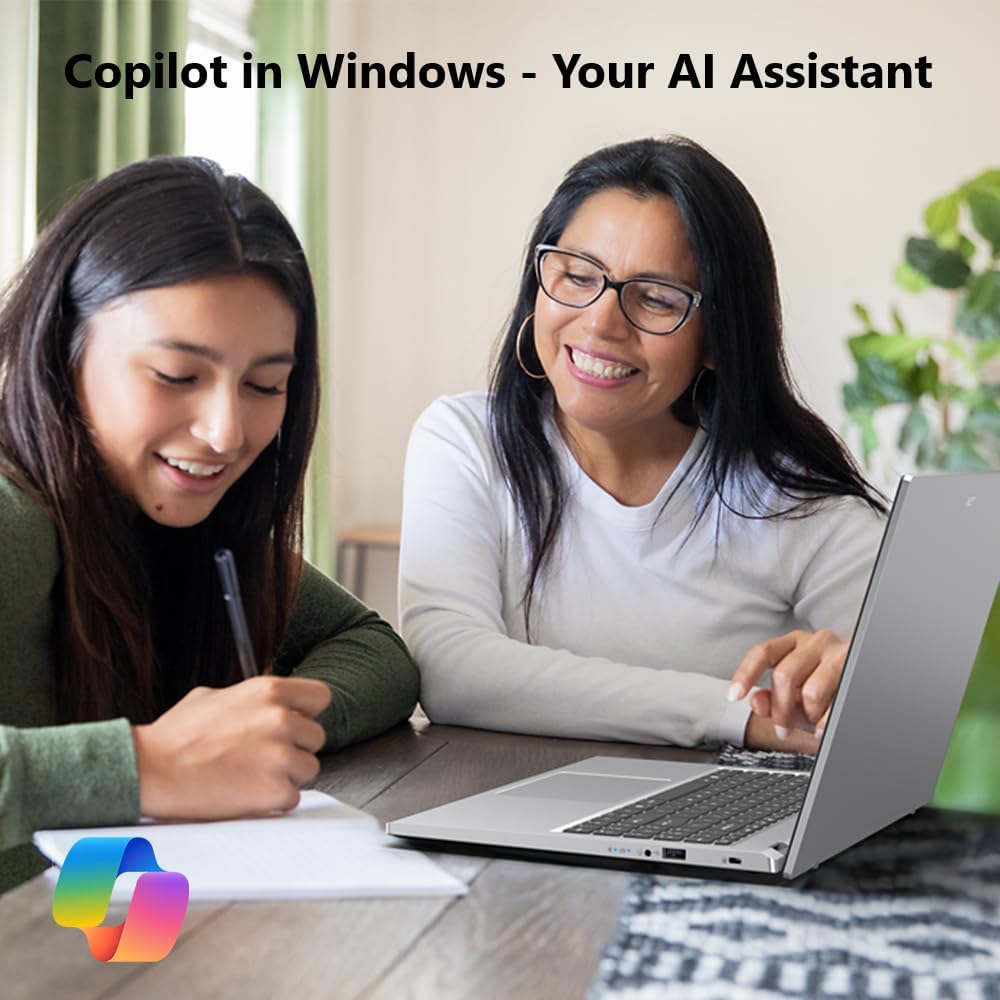 Acer Aspire Go 15 AI Ready Laptop | 15.6" Full HD (1920 x 1080) IPS Display | Intel Core 3 Processor N355 | Intel Graphics | 8GB DDR5 | 128GB UFS | Wi-Fi 6 | Windows 11 Home in S Mode | AG15-32P-39R2