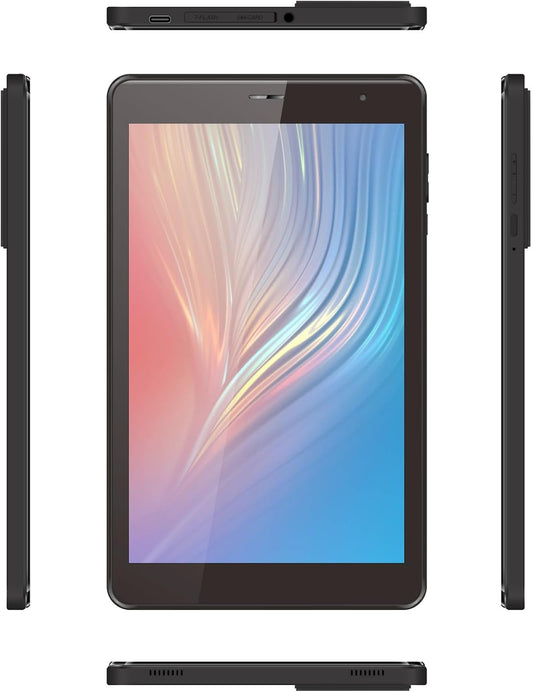 C idea 8" Smart Tablet CM828, Android 13 Kids Computer Tab with Wiresless Keyboard and Protective Cover, Single SIM 5G LTE Wifi, Zoom & Tiktok Supported (Black)
