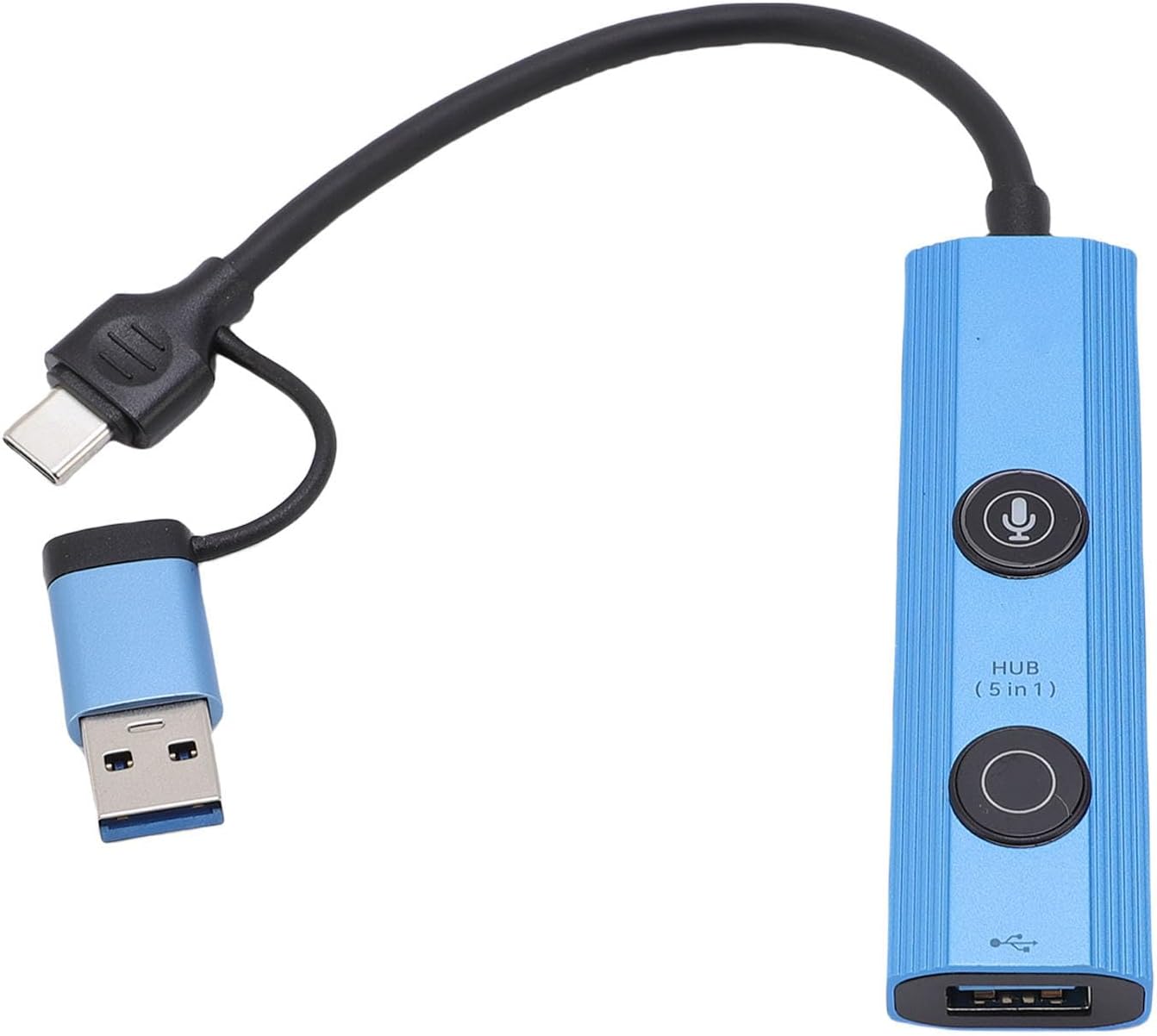 AI Laptop Docking Station with Voice Transcription Translation, File Converter Tool, 5 in 1 3 Ports USB 3.0 Hub for Home, Remote Work, Business, Travel