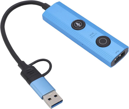 AI Laptop Docking Station, USB Hub with AI Voice Transcription and Translation, 3 USB 3.0, for Home Remote Work Business Travel