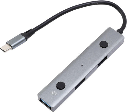 AI Laptop Docking Station, USB C Hub with 3 USB 2.0 Port, Voice Control with AI Tool, Voice Translation, for Laptops Desktops Tablets