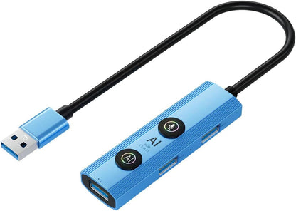 AI Laptop Docking Station, USB Hub with AI Voice Translation, 1 USB 3.0, with GPT Deepseek, for Home Remote Work Business Travel (USB interface)