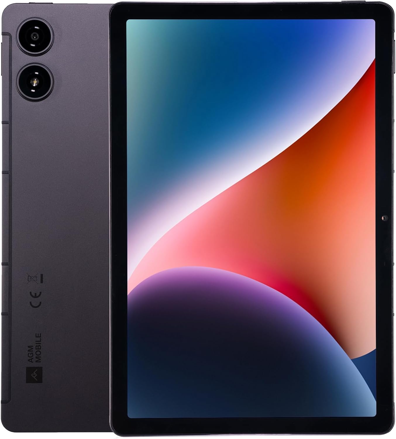 AGM PAD T2 Tablet Android 14, FHD 1920x1200 Display, 4GB RAM, 256GB ROM (TF 512GB),GPS/Type-C/8000mAh Battery/Dual SIM 4G LTE/5G Hz WIFI/Face ID