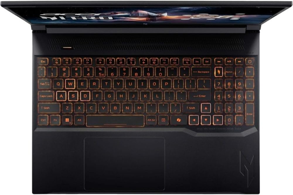 acer Nitro V 16 AI WUXGA (1920 x 1200) IPS 180Hz Gaming Laptop AI PC, AMD Ryzen 5 240 Processor, NVIDIA GeForce RTX 5050 8GB GDDR7 VRAM, 16GB RAM, 512GB SSD, Obsidian Black