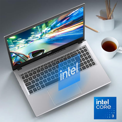 Acer Aspire Go 15 AI Ready Laptop | 15.6" Full HD (1920 x 1080) IPS Display | Intel Core 3 Processor N355 | Intel Graphics | 8GB DDR5 | 128GB UFS | Wi-Fi 6 | Windows 11 Home in S Mode | AG15-32P-39R2