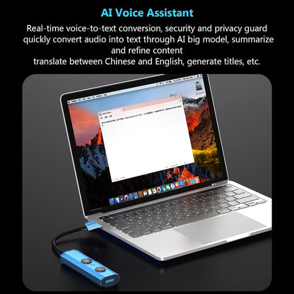 AI Laptop Docking Station, USB Hub with AI Voice Translation, 1 USB 3.0, with GPT Deepseek, for Home Remote Work Business Travel (USB interface)