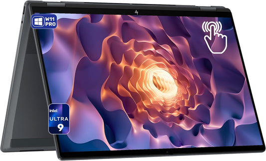 HP OmniBook X Flip Next Gen AI 16 Laptop, Intel Ultra 9-288V, 32 GB LPDDR5x RAM, 2 TB SSD PCIe, 16" 3K (2880x1800) Touchscreen, Intel Arc 140V, Backlit Keyboard, W11 Pro, Eclipse Gray