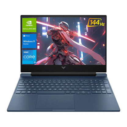 HP Victus 15.6 i5 Gaming Laptop, 15.6" FHD 1920x1080 144Hz, Intel Core i5-12450H, NVIDIA GeForce RTX 3050, 32GB RAM, 1TB SSD, Backlit KB, Touchpad, SD Card Reader,(UPGRADE)