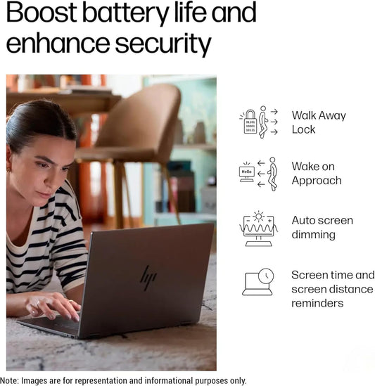 HP OmniBook X Flip Next Gen AI 16 Laptop, Intel Ultra 9-288V, 32 GB LPDDR5x RAM, 2 TB SSD PCIe, 16" 3K (2880x1800) Touchscreen, Intel Arc 140V, Backlit Keyboard, W11 Pro, Eclipse Gray