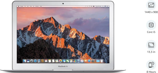 Apple (Refurbished) MacBook Air with Intel Core i5, 1.6GHz, MJVE2LL/A (13-inch, 4GB,128GB SSD) - Silver