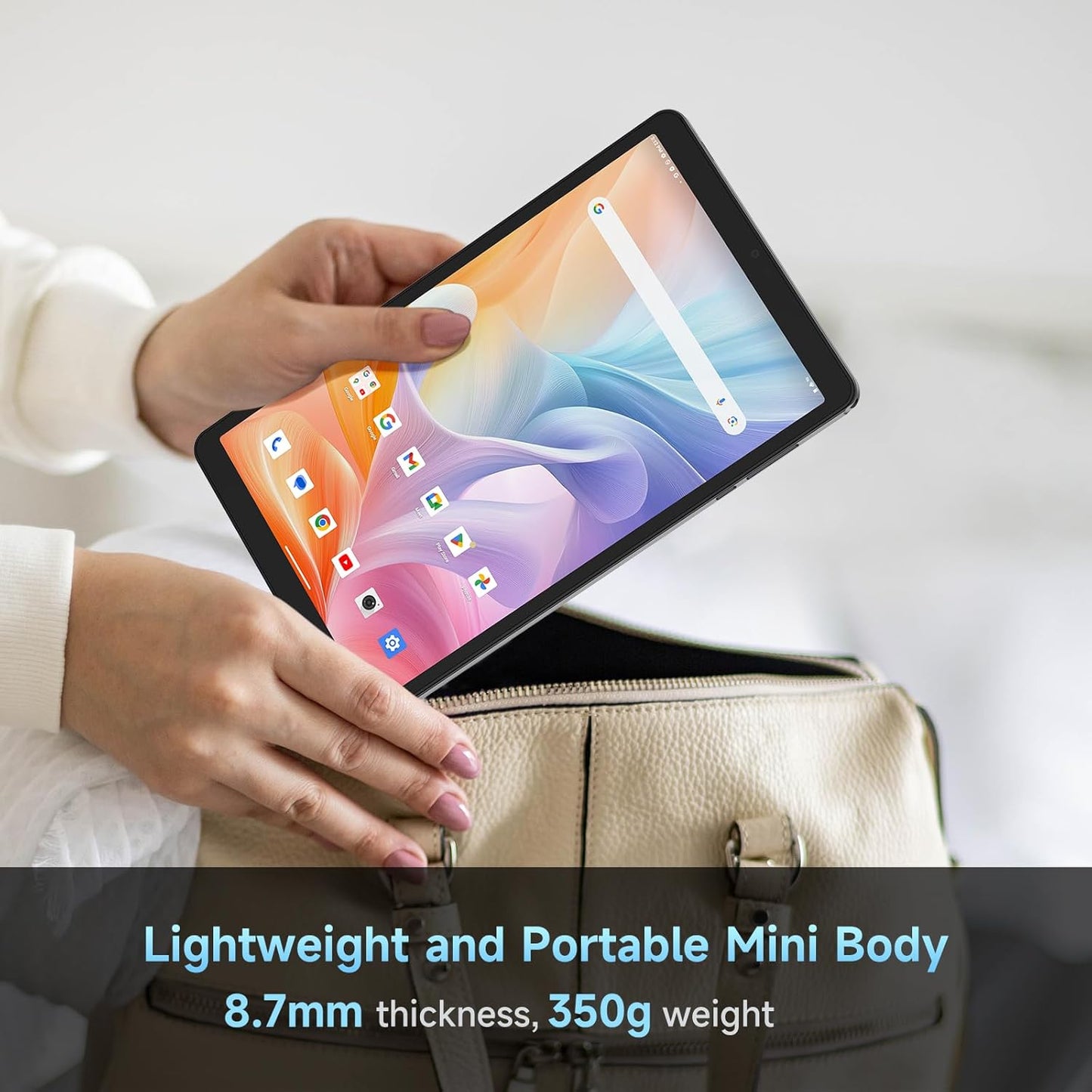 ALLDOCUBE iPlay 60 Mini Tablet 8.7 inch IPS (Android 15, 90Hz, Unisoc T606, 12GB RAM, 64GB ROM, 4000mAh, WiFi + LTE + Bluetooth, GPS, Widevine L1, 2 Speakers)