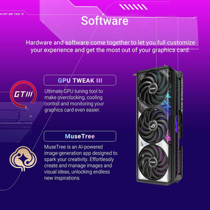 ASUS ROG Strix GeForce RTX 5070 Ti OC Edition 16GB GDDR7 Graphics Card (PCIe 5.0, HDMI/DP 2.1, 3.2-slot, Axial-tech fans, MaxContact design with vapor chamber, phase-change GPU thermal pad, aura sync)