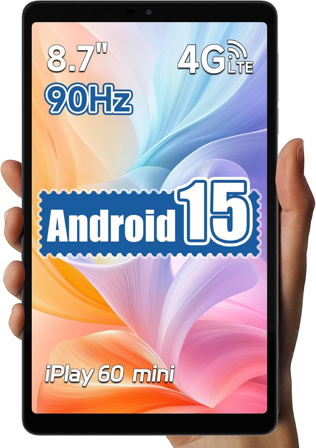 ALLDOCUBE iPlay 60 Mini Tablet 8.7 inch IPS (Android 15, 90Hz, Unisoc T606, 12GB RAM, 64GB ROM, 4000mAh, WiFi + LTE + Bluetooth, GPS, Widevine L1, 2 Speakers)