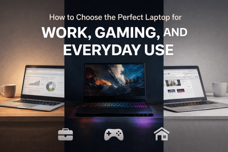 💻 How to Choose the Perfect Laptop for Work, Gaming, and Everyday Use
