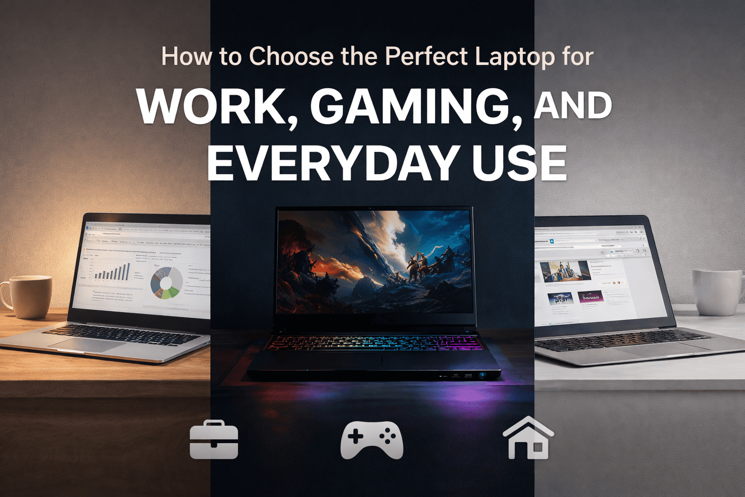 💻 How to Choose the Perfect Laptop for Work, Gaming, and Everyday Use